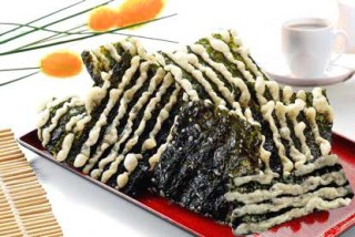 One-Side Batter Coating  Machine - DH506B. Creative cuisine-seaweed with single batter coated